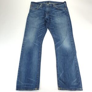 Polo Ralph Lauren Jeans Mens‎ 34x30 Meas 34x31 Blue Varick Slim Straight Denim`